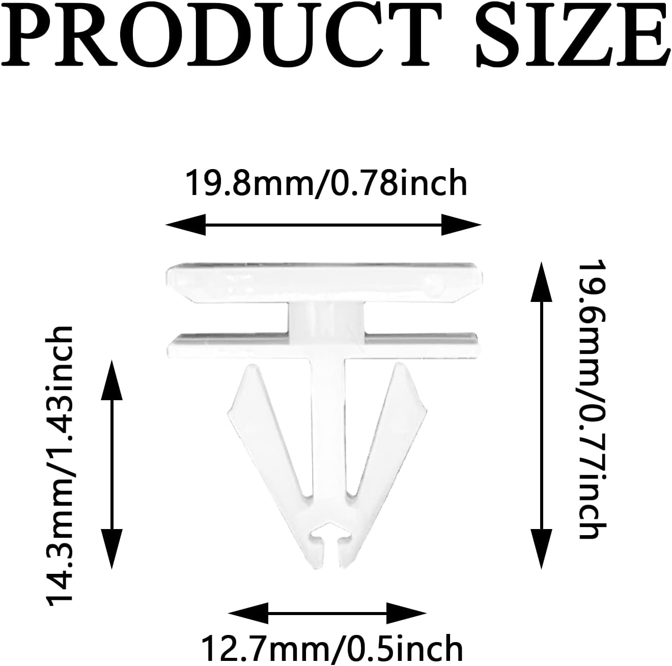 20 Pzas Clips Remache Panel Balancín Comp GM Chevy