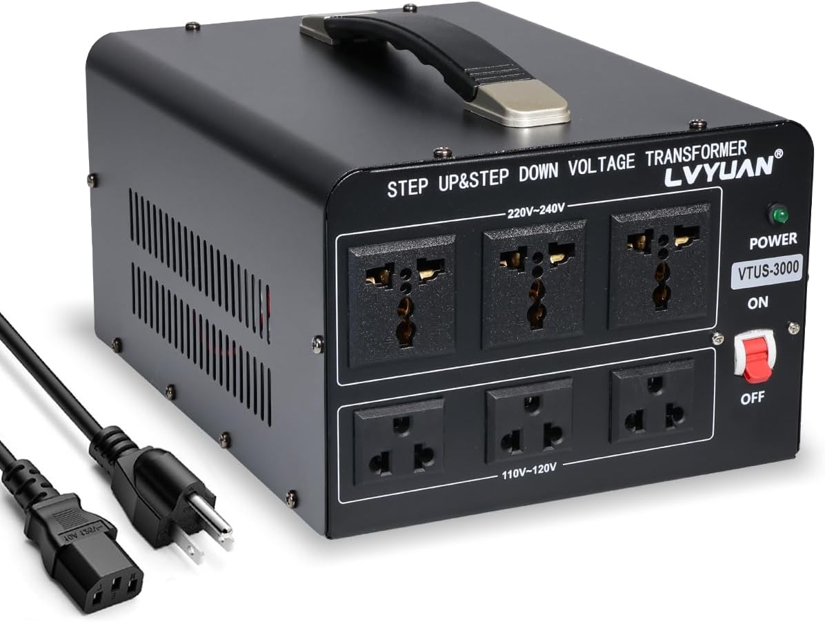 Convertidor voltaje 3000W 110-240V con tomas EE.UU.