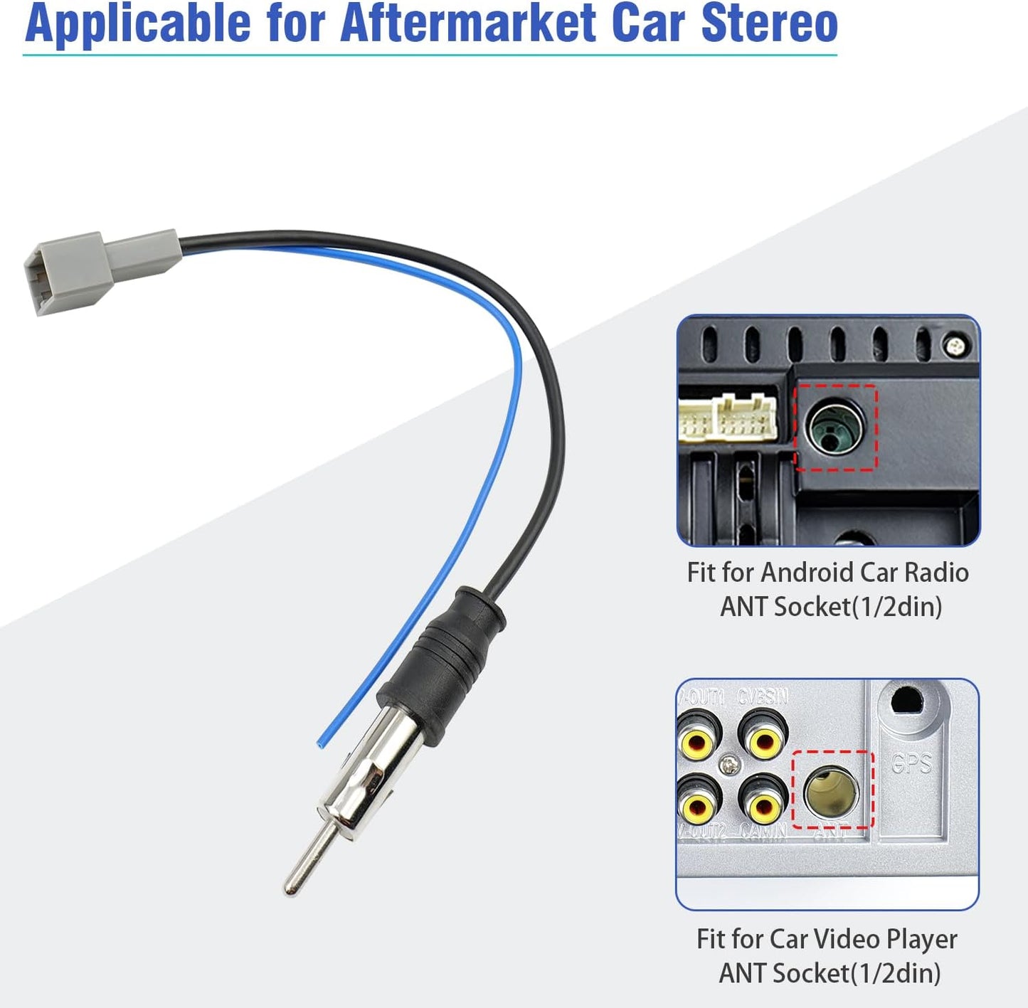 Conector antena radio comp Honda Civic CR-V Pilot
