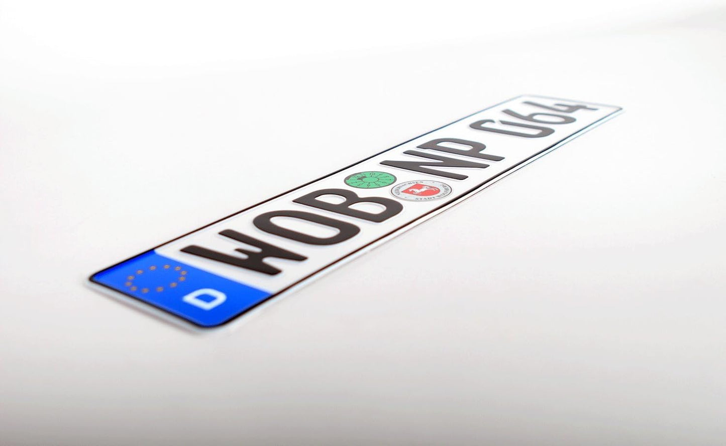 Placa Euro Alemana Wolfsburg con sellos aleatorios