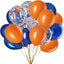 Globos azules y naranja 12pulg pack 50 para bodas y fiestas