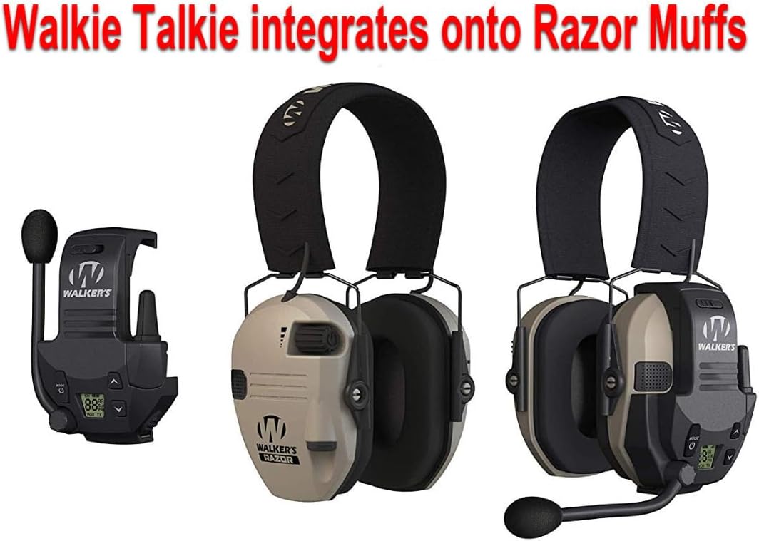 Orejeras digitales Walkers Razor con accesorios 8 artículos