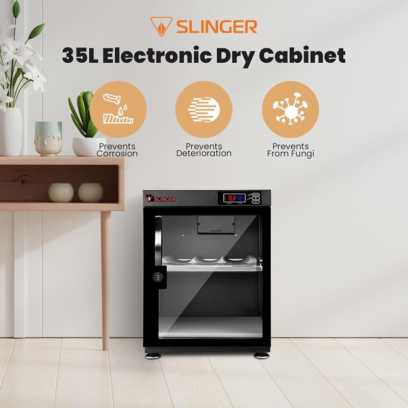 Gabinete seco electrónico 35L con cerradura combinación