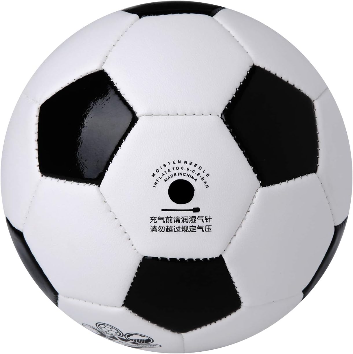 Pelota fútbol entrenamiento 6" suave niños negro