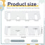 Cuñas bisagra puerta acero inox acabado metal 4pulg blanco