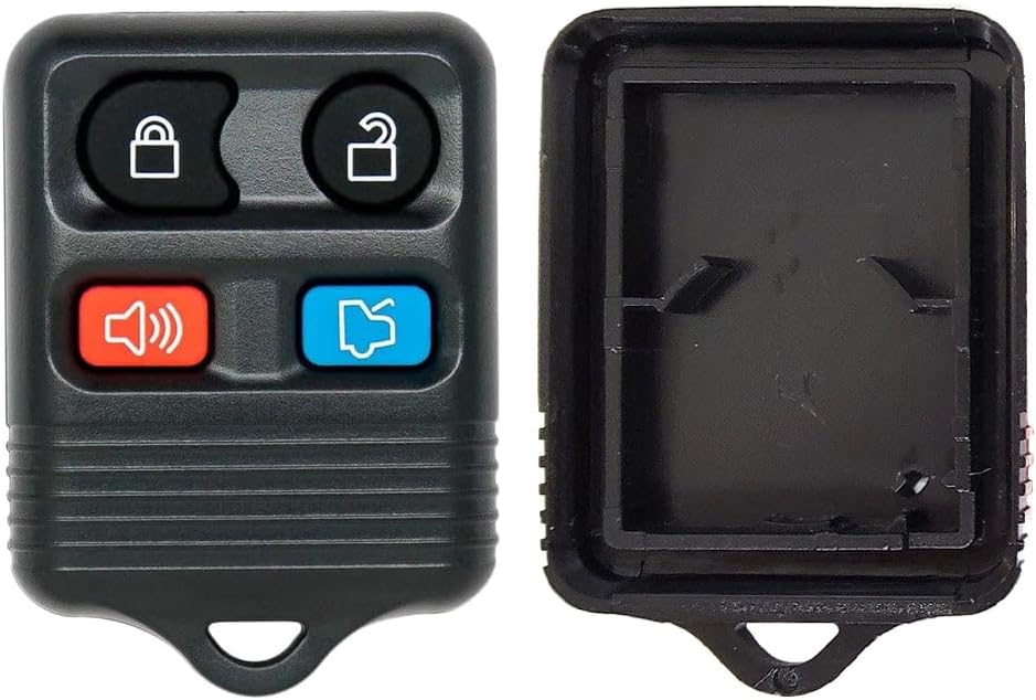 Cubierta 4 Botones para Control Remoto Ford Negro