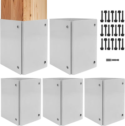 Protectores base poste ajustables 3.3-6pulg madera porche