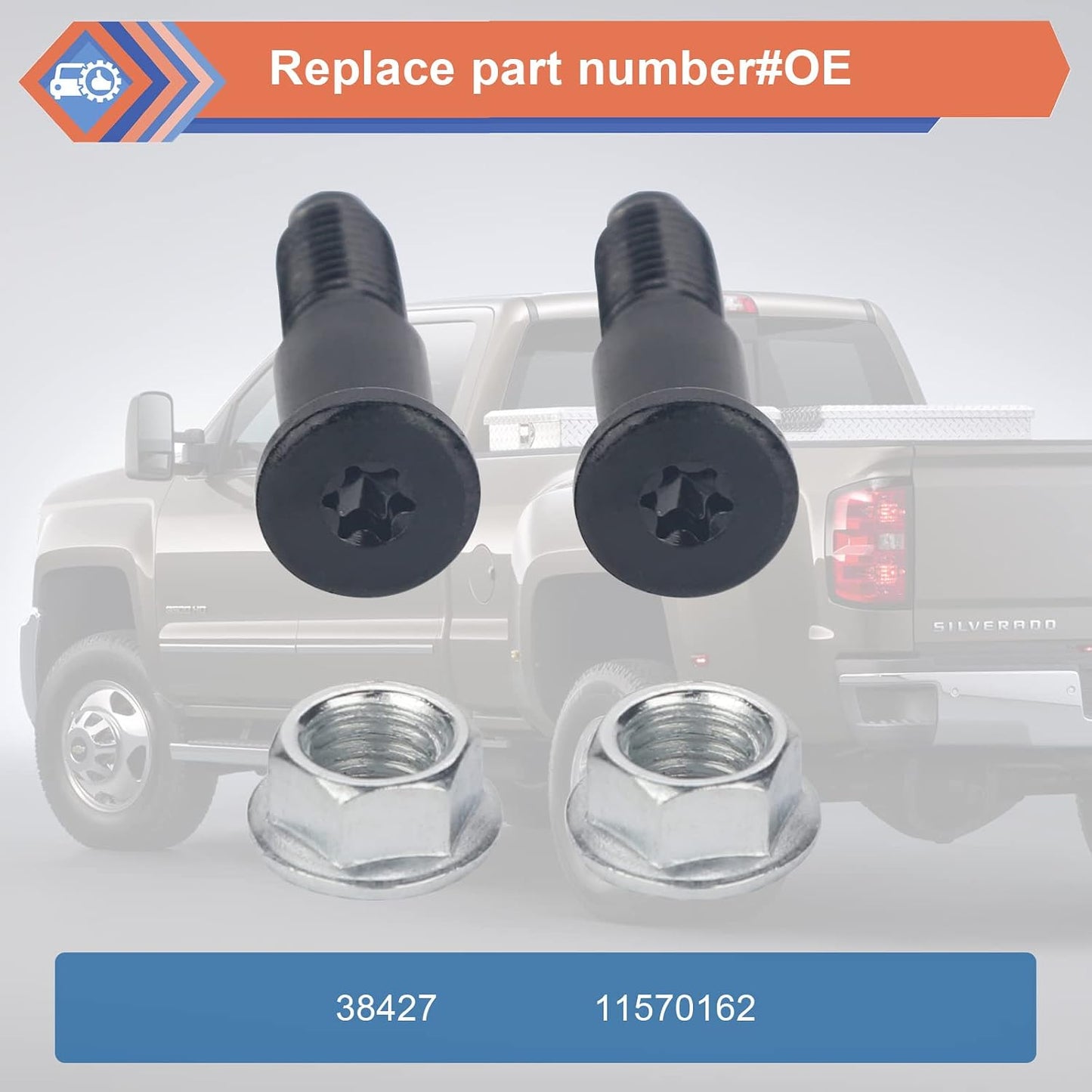 2 Pzas Cerrojo Puerta Trasera Chevy GMC 99-14