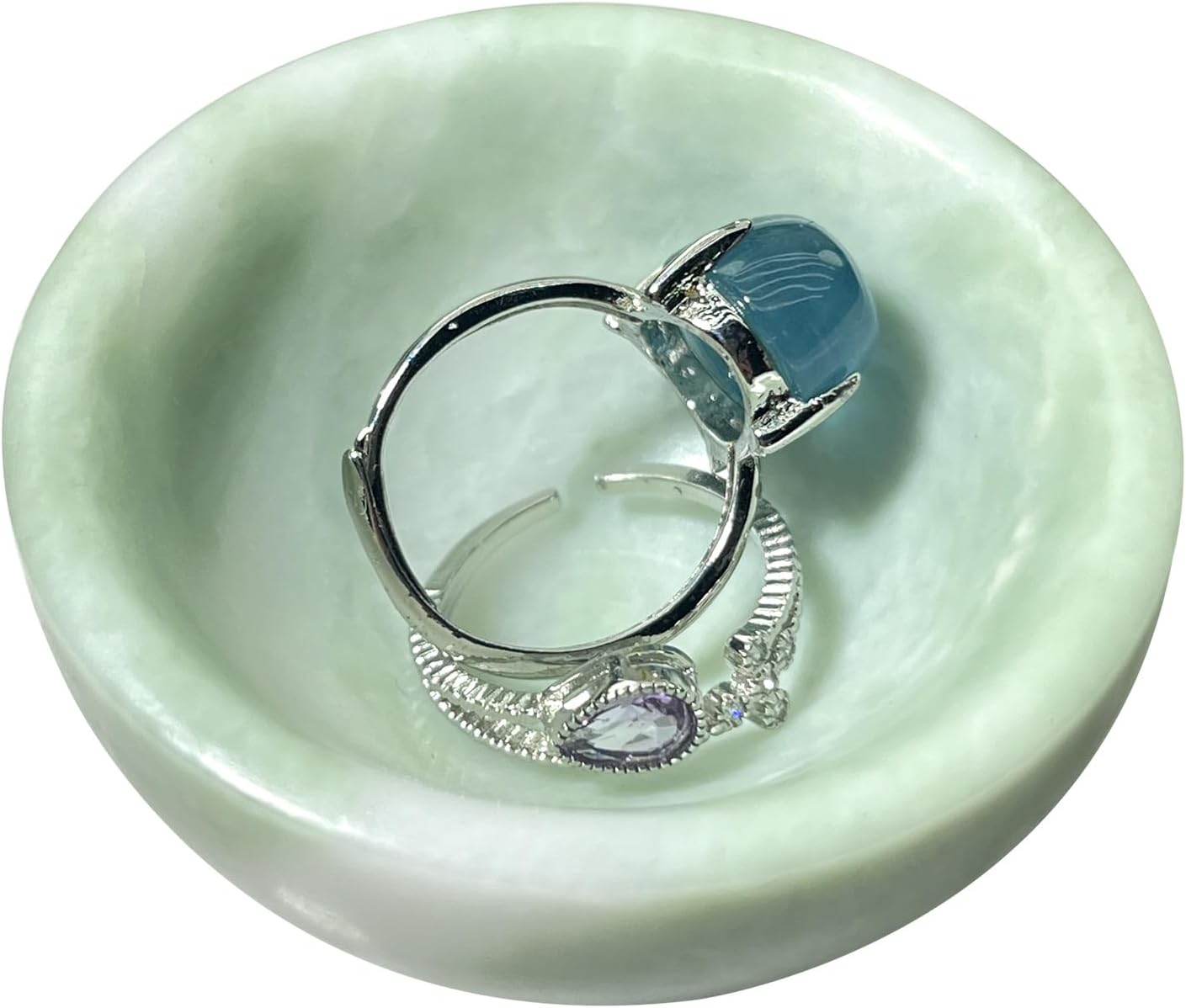 Plato para joyas anillo y cuenco llaves decoración mesa