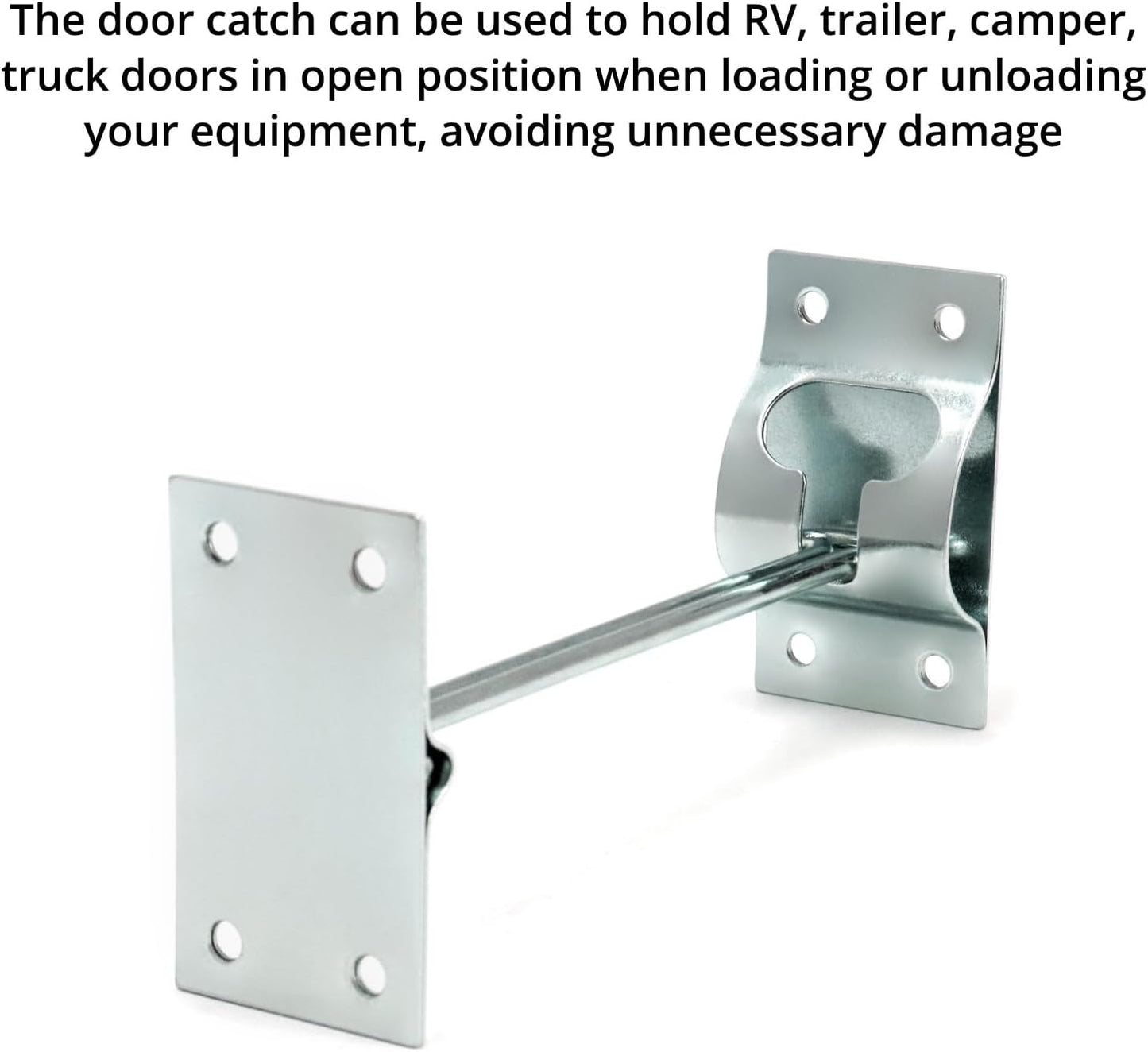 4 Pzas Gancho Metal T 6" Puerta Entrada Caravana