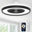 Ventilador techo sin aspas luz 24pulg control remoto 6 velocidades