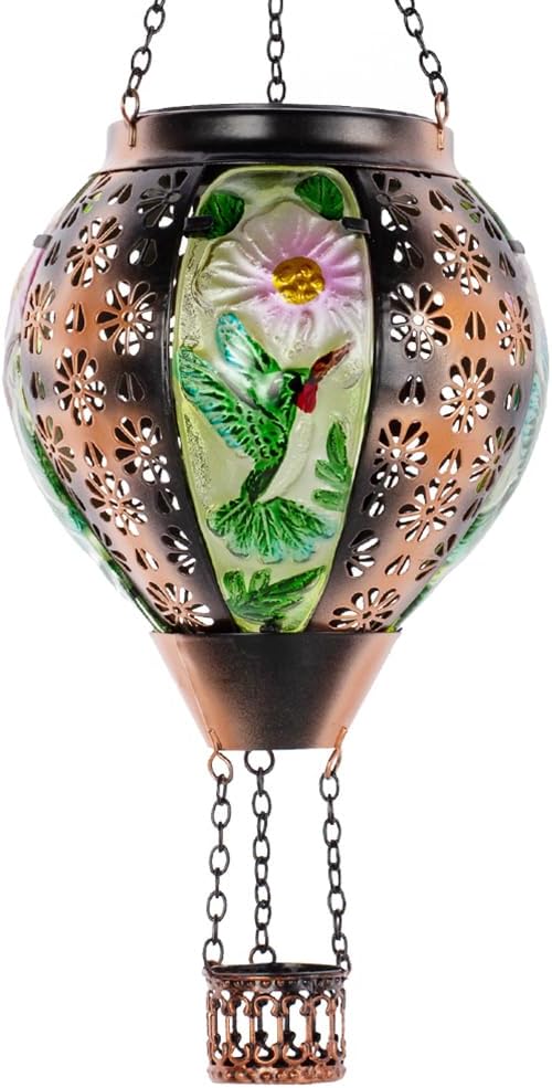 Linterna solar colibrí parpadeante impermeable jardín