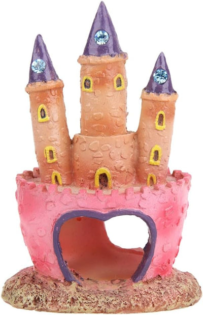 Castillo resina 3D adorno acuario seguro agua dulce/salada