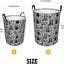 Cesta plegable mapache tela impermeable para ropa sucia
