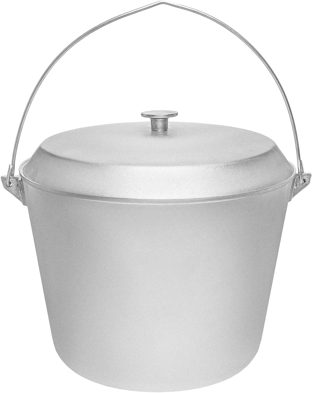 Olla aluminio fundido para fogata camping con tapa
