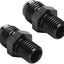 Adaptador combustible aluminio negro M12x1.0 a 4AN macho