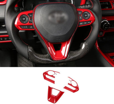 Cubierta borde brillante rojo consola central RAV4