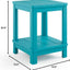Mesa auxiliar Adirondack Deluxe Keter verde azulado