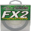 Línea pesca trenzada FX verde oscuro 60lb 300yd