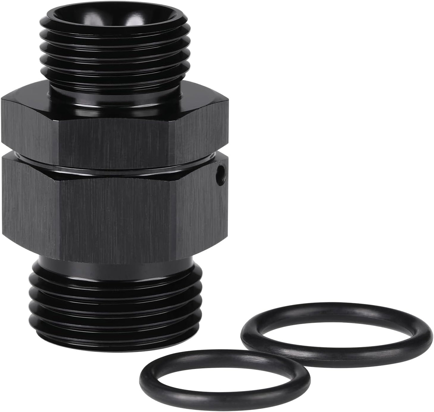 Adaptador acoplador aluminio negro 8AN-10AN