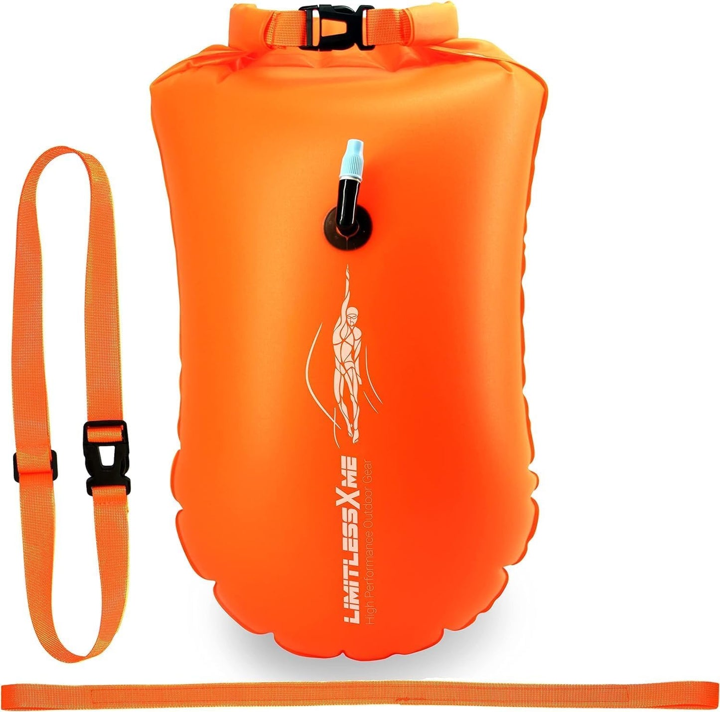 Boya natación señal naranja para adultos y niños