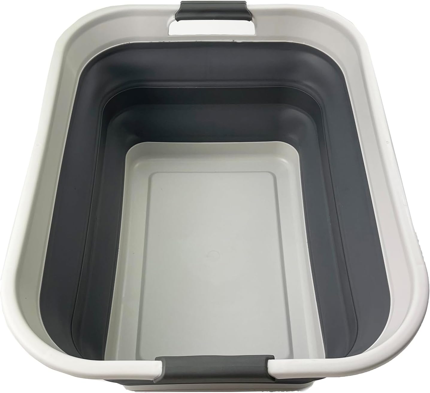 Cesta lavandería plástico plegable 42L gris