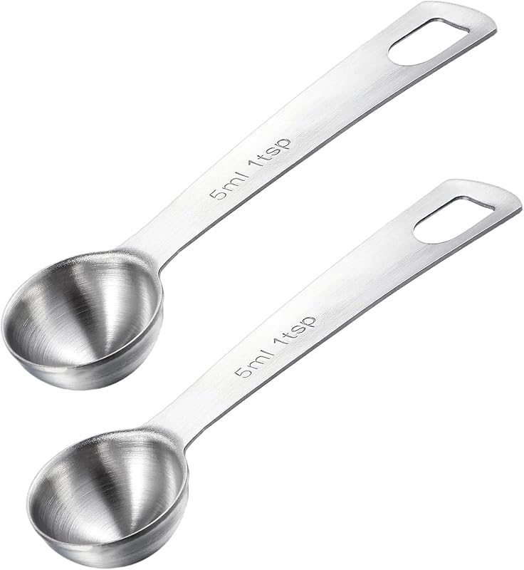 2 Cucharaditas Acero Inox Medidoras Café y Cucharada