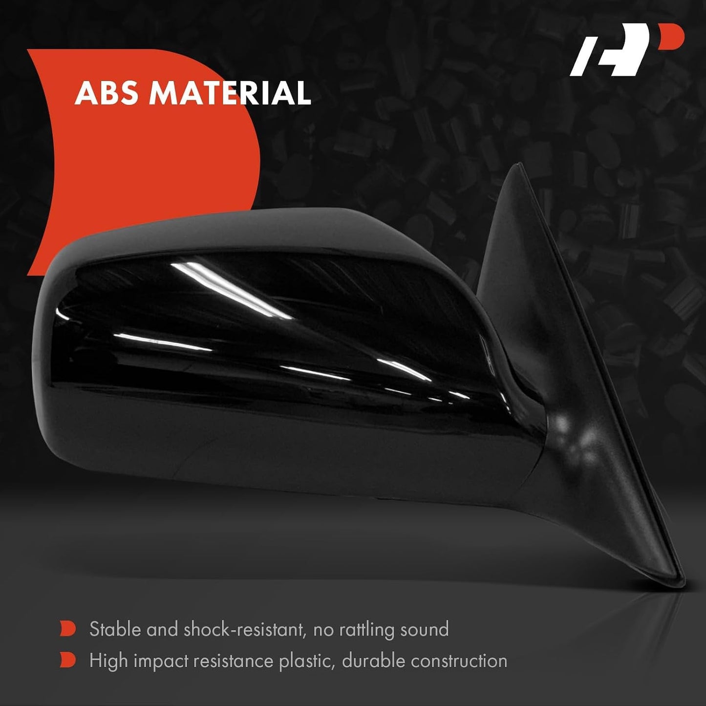 Espejo retrovisor exterior negro para Toyota Camry 07-11