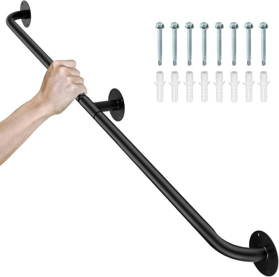 Barandilla escalera tubo 5ft metal negro hierro galvanizado