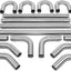 Kit 16 Pzas Tubo Escape Acero Inox Ajuste Universal