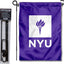 Bandera jardín New York Violets con soporte