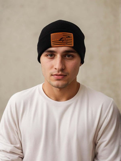 Gorro lana bandera americana regalo caza pesca hombres
