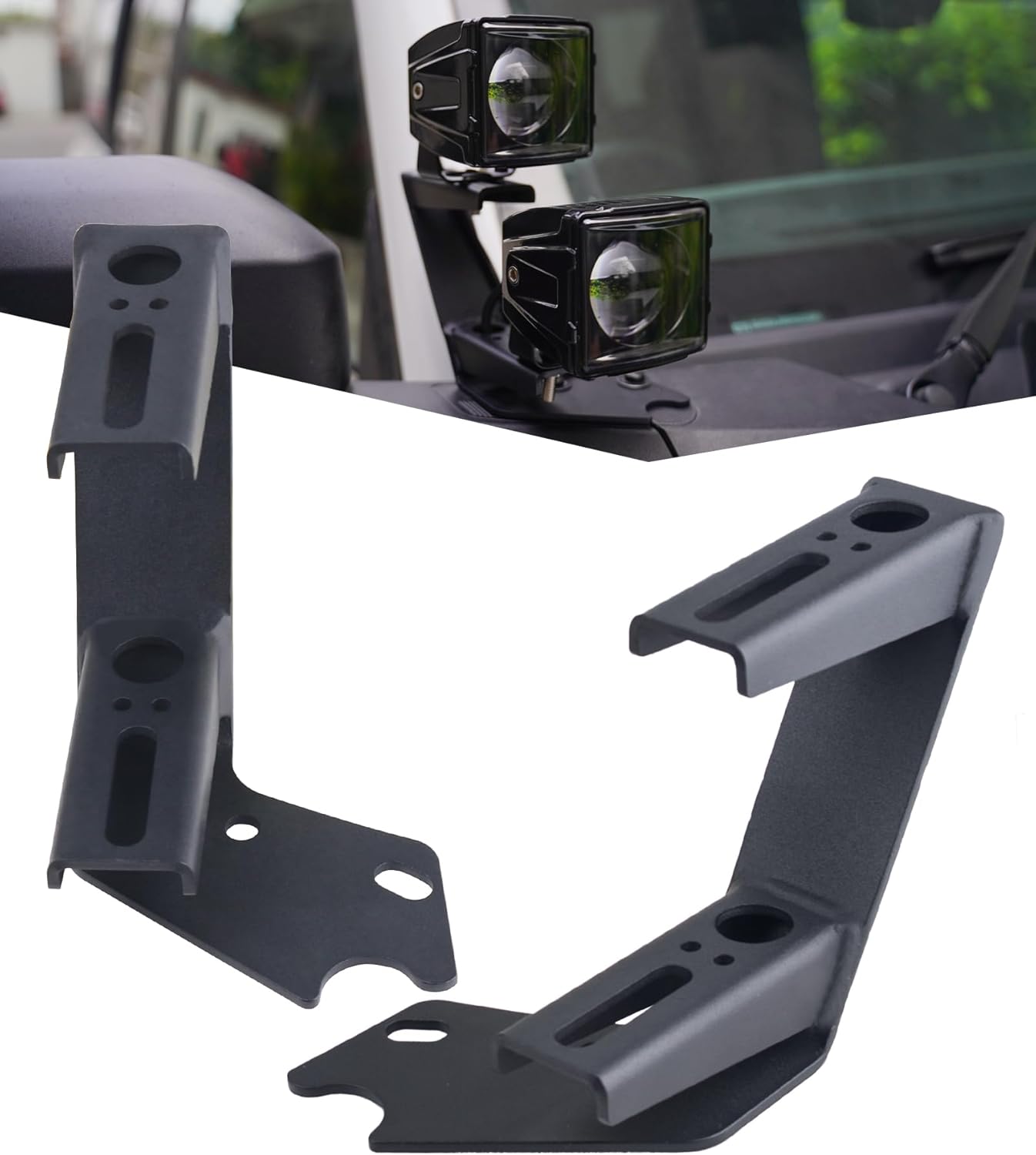 Soporte luz pilar doble comp Ford Bronco 21-24