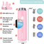 Botella agua acero inox 24oz doble pared aislada con popote