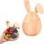 Platos madera para servir conejitos Pascua y fiestas