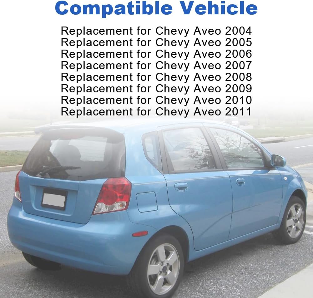Moldura puerta trasera Chevy Aveo 11-24 con cubiertas