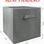 3 Pzas Cubos Almacenamiento Mini 9x7.5" Plegable Gris