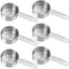 6 Tazas Medidoras Acero Inox 2.3oz para Café Cocina