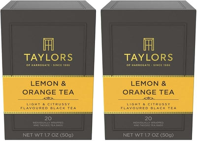 Bolsitas té negro limón naranja 20 pzas