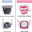 2 Cubos Plegables 5L Plástico para Hogar y Camping