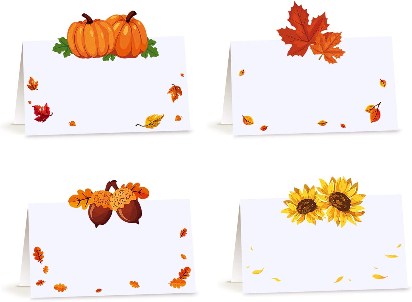 40 Tarjetas Acción de Gracias con Nombre Mesa Invitado