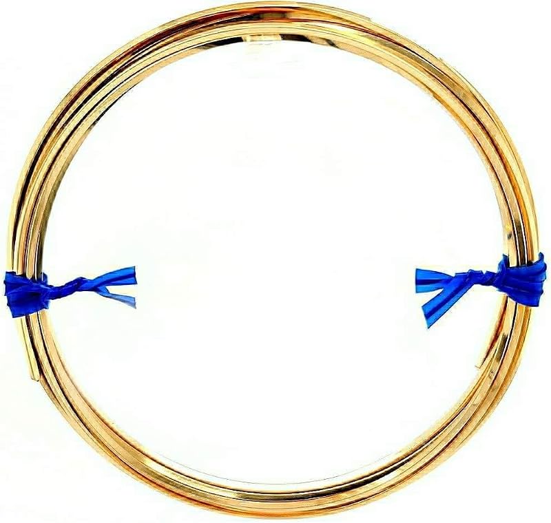 Alambre relleno oro amarillo 14K 14/20 cuadrado 25 ft