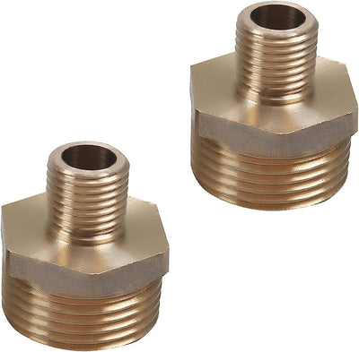 Adaptador buje latón rosca 3/4 BSP 2 Pzas