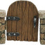Adorno de hadas para puerta de madera