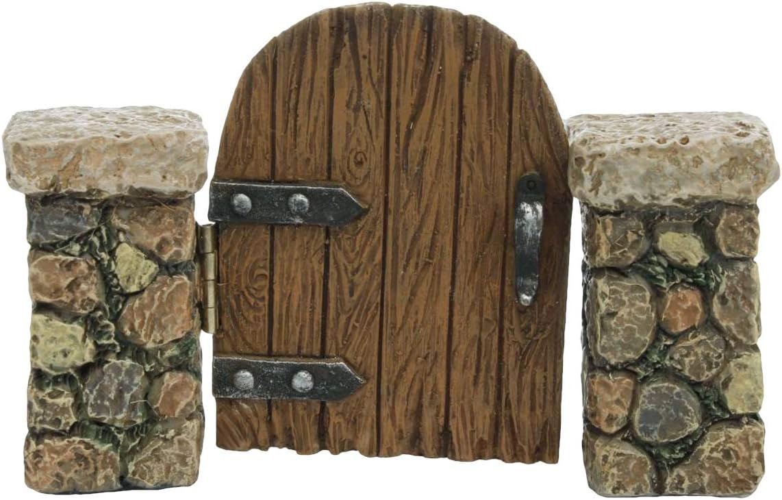 Adorno de hadas para puerta de madera
