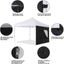 Pared lateral toldo 10x10 con ventana malla negra