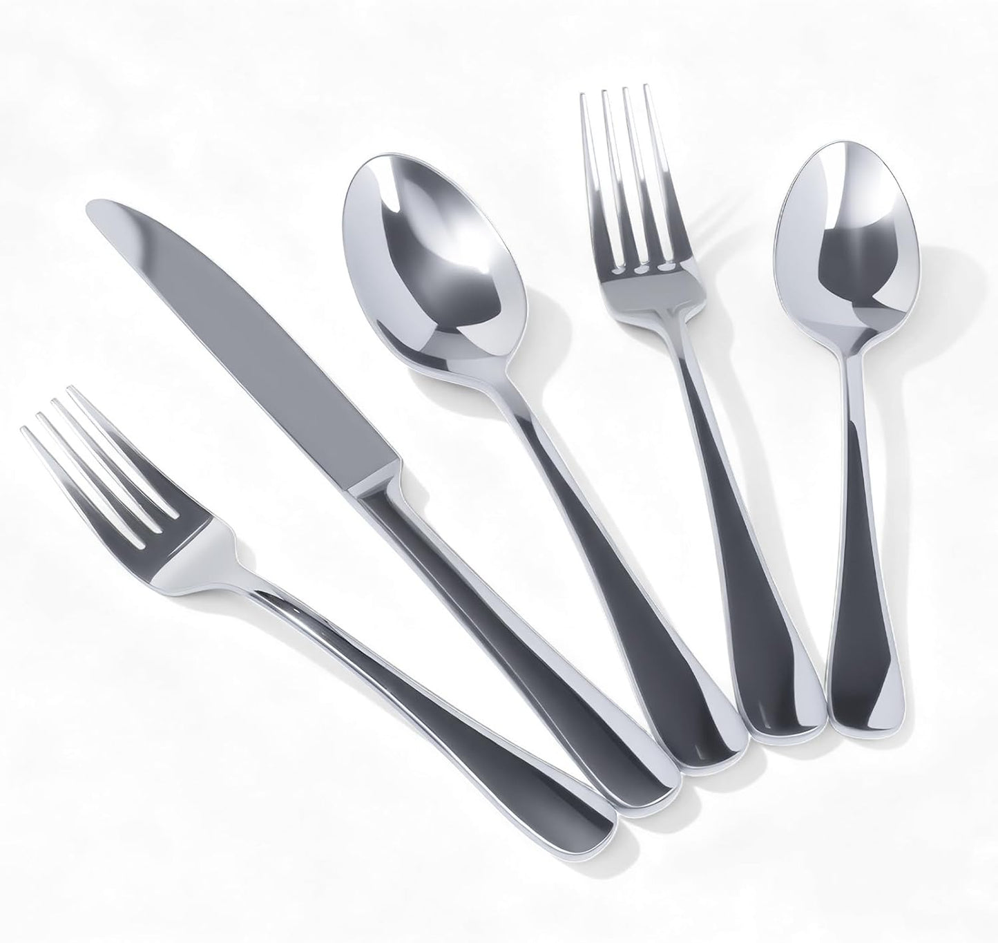 Set 8 Cubiertos Acero Inox Cuchillos Tenedores Cucharas