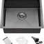 Fregadero cocina acero inox 20x17" color negro
