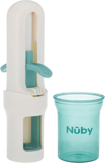 Cortador de uva Nuby seguro para bebés y niños aguamarina