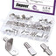 Kit 110 Pines Estante Chapado Níquel Soporte Muebles